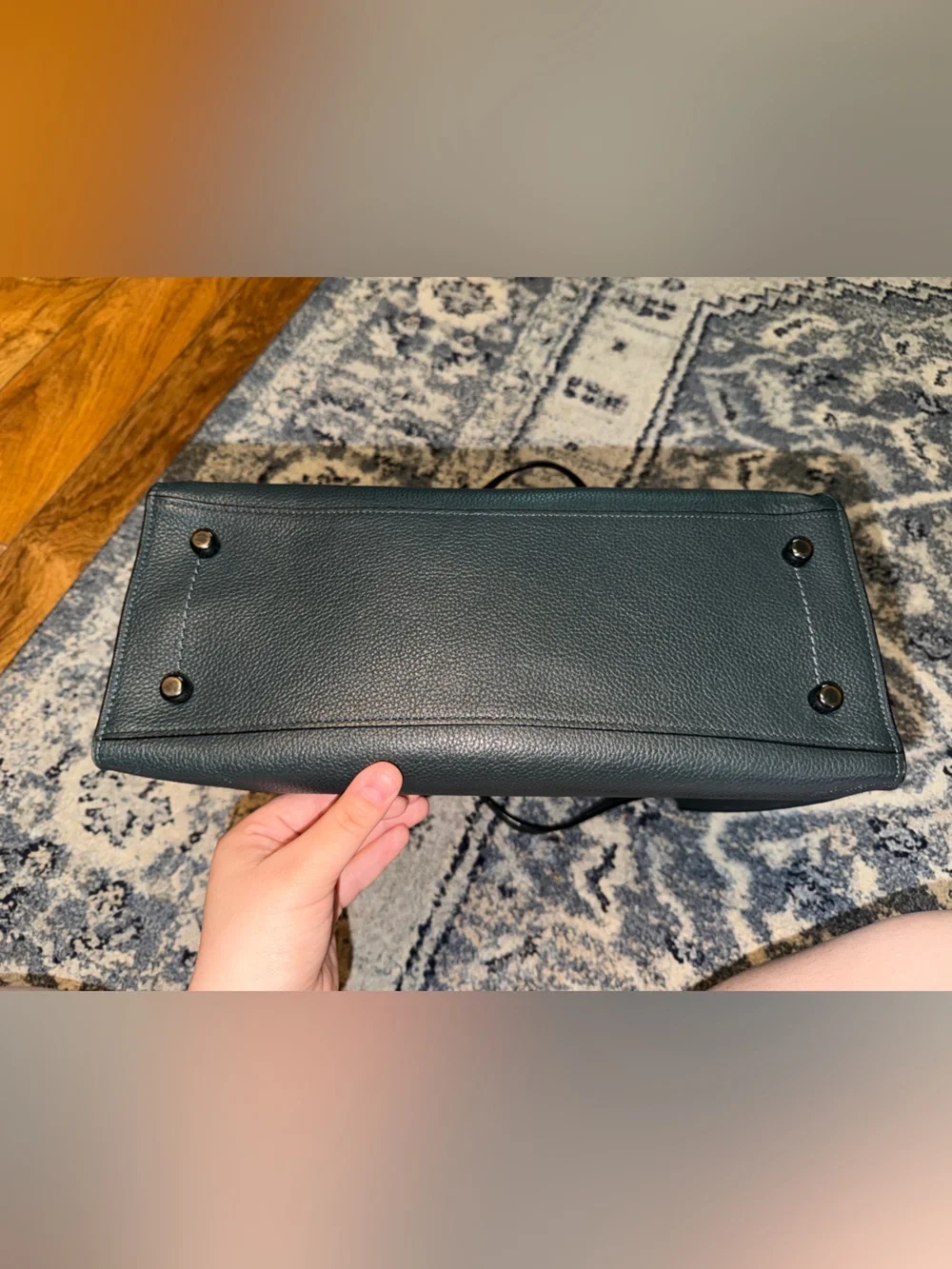 EUC COACH Charlie Carryall Crossbody Dark Green Larger Than 28 Size L: 14